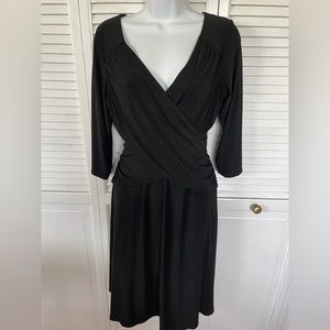 B-Slim Black Dress 3/4 Sleeve Size Medium LBD
